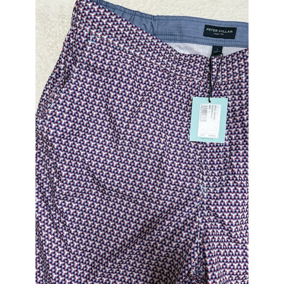 Peter Millar Mens Large  Seaside Agate Geometric Swim Trunks Lined L - Picture 7 of 8